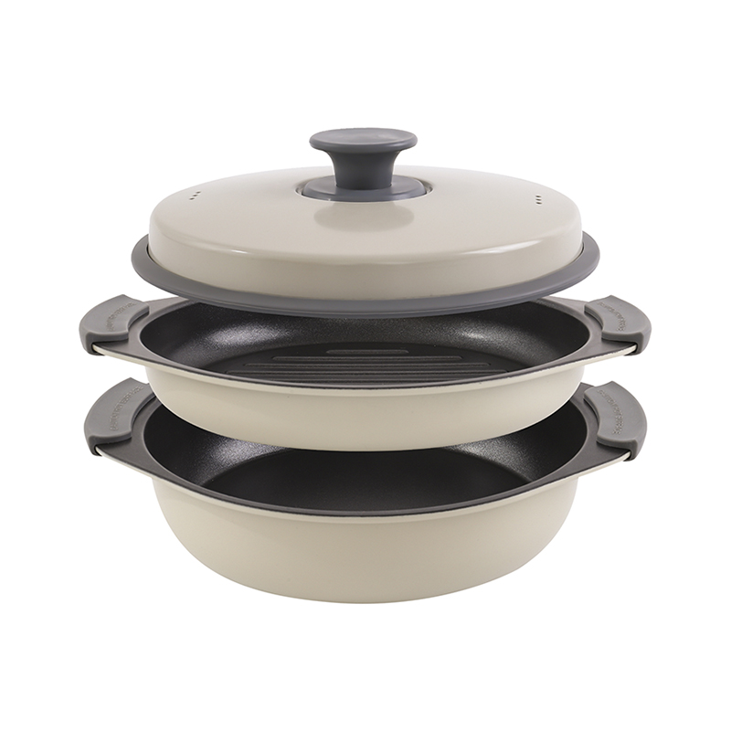 คลุมด้วยช่องระบายไอน้ำ เตาไมโครเวฟ Multi-Pot